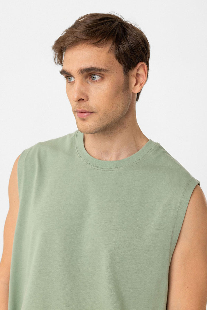 ANT Antioch Haki Relaxed Fit Erkek Kolsuz T-Shirt - Marina di Carrara