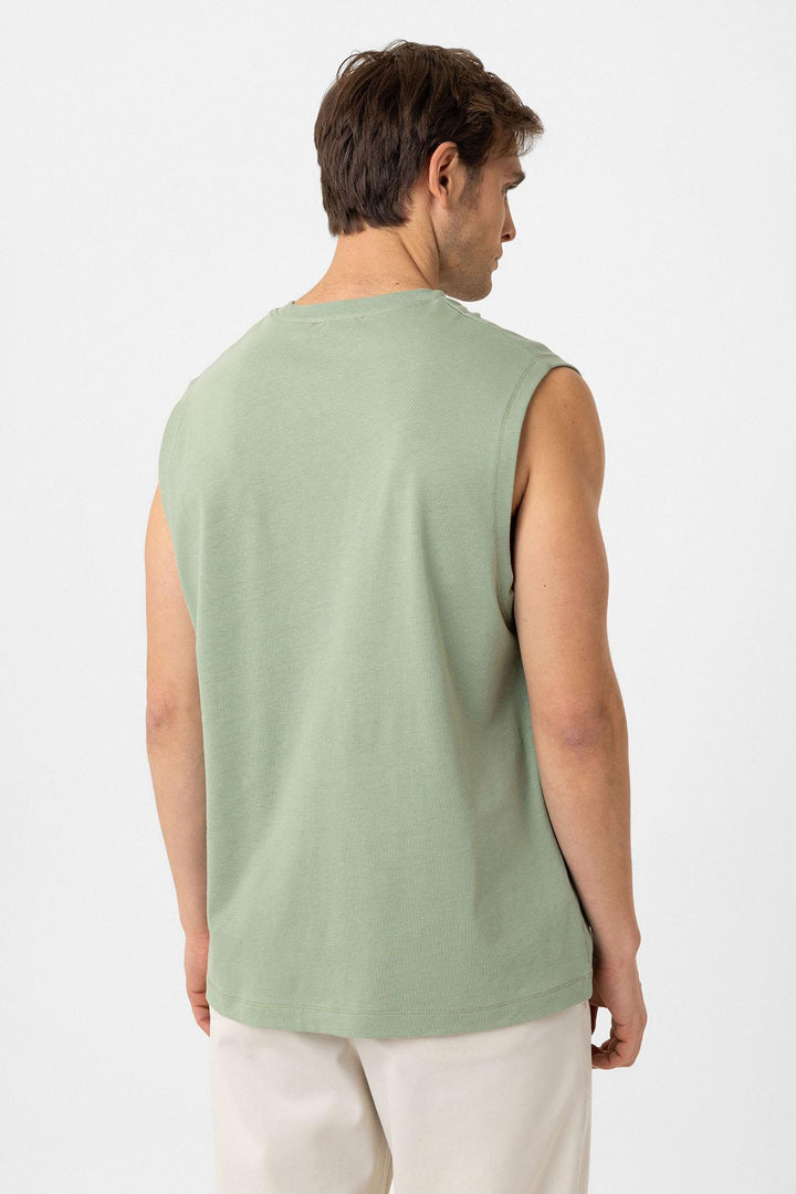 ANT Antioch Haki Relaxed Fit Erkek Kolsuz T-Shirt - Marina di Carrara