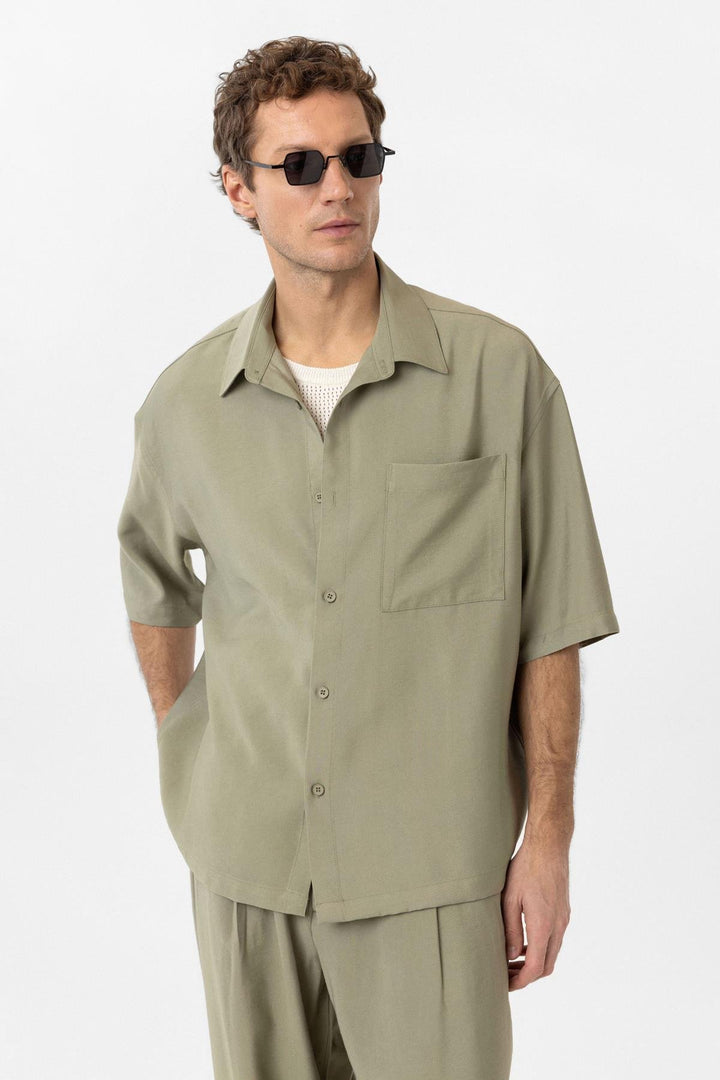 ANT Antioch Haki Relaxed Short Sleeve Men's Shirt - Grants Pass