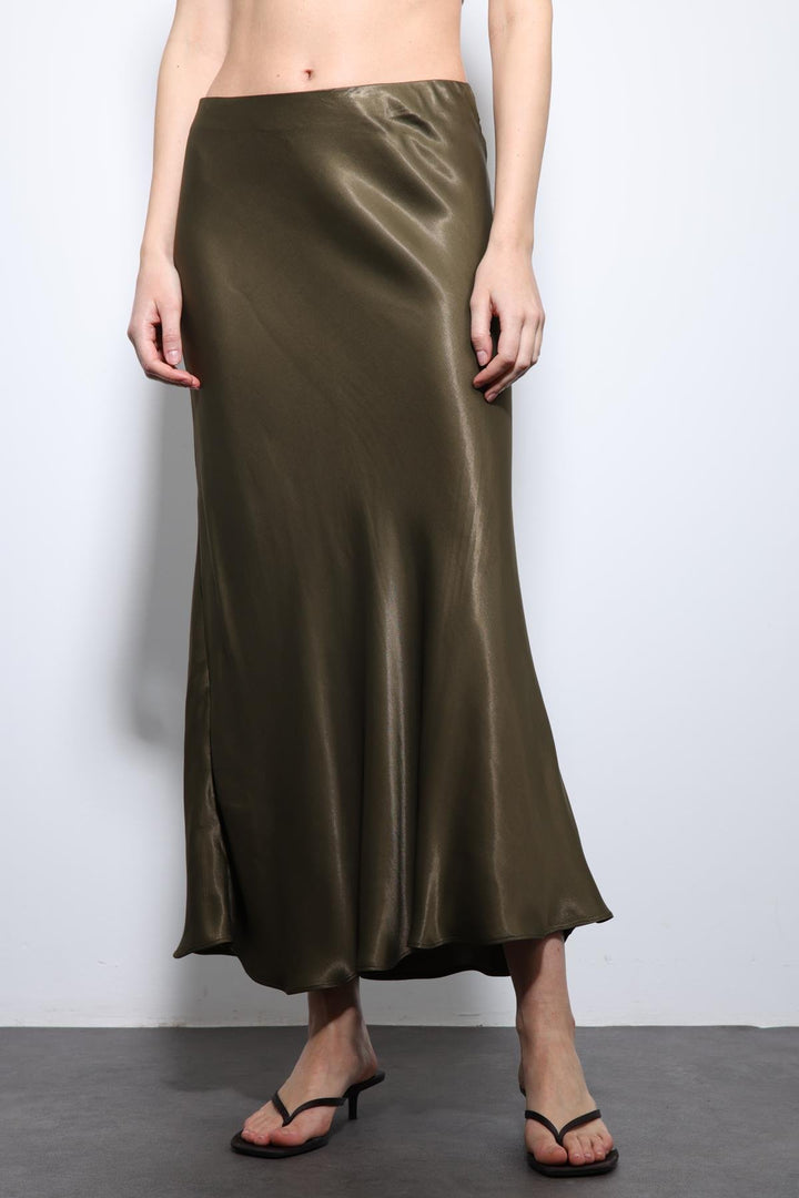 ANT Antioch Satin Midi Skirt - Gagny