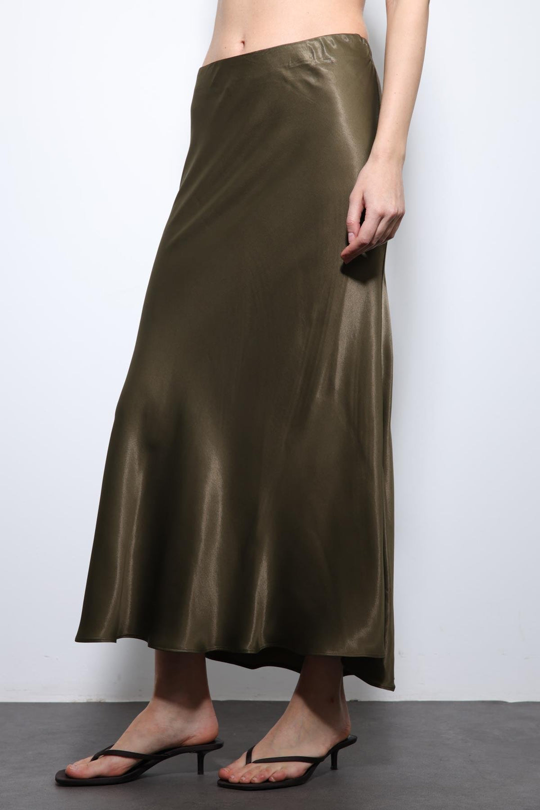 ANT Antioch Satin Midi Skirt - Gagny