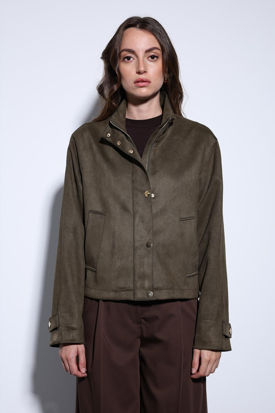 ANT Antioch Khaki Suede Bomber Jacket - Ciudad de Ceuta