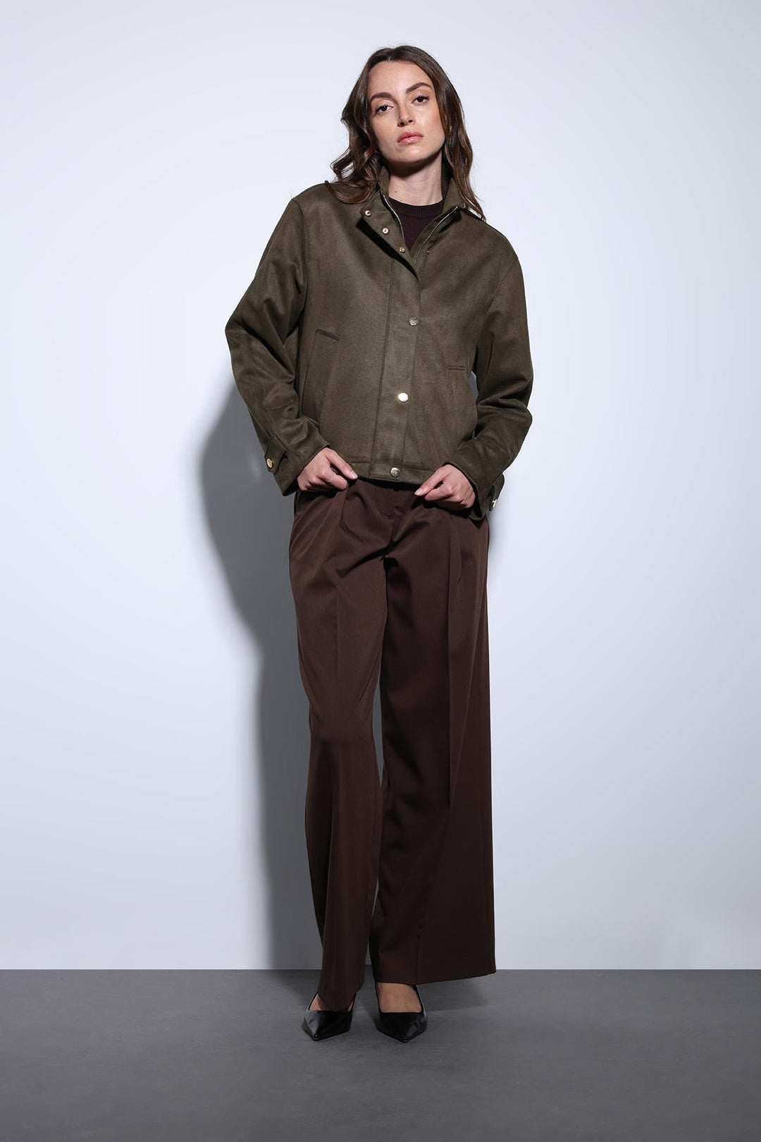 ANT Antioch Khaki Suede Bomber Jacket - Ciudad de Ceuta