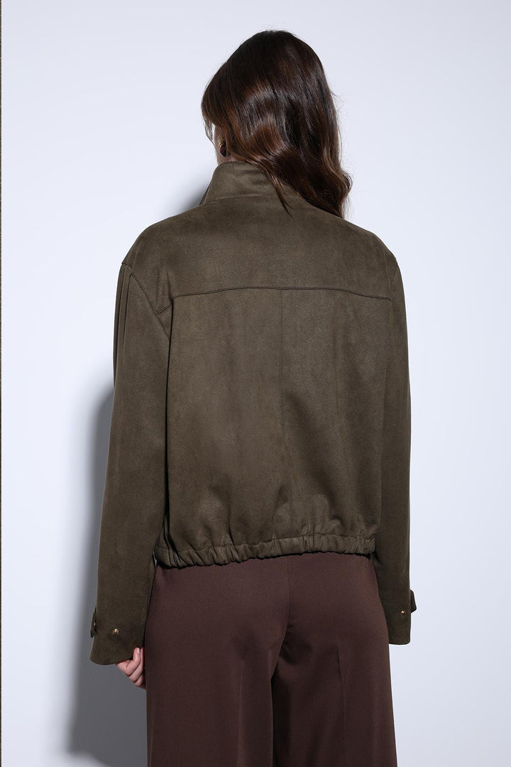 ANT Antioch Khaki Suede Bomber Jacket - Ciudad de Ceuta