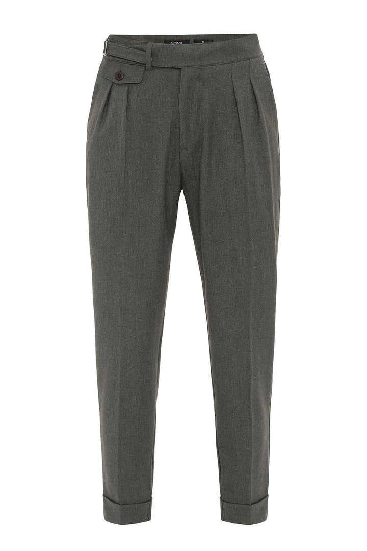 ANT Antioch Haki Toka Detailed High Waisted Men's Pants - Acambay