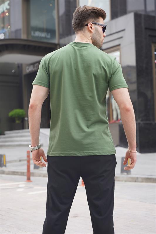 MDX Khaki Green Regular Fit Basic Men's T-Shirt 6131 - Oregon City