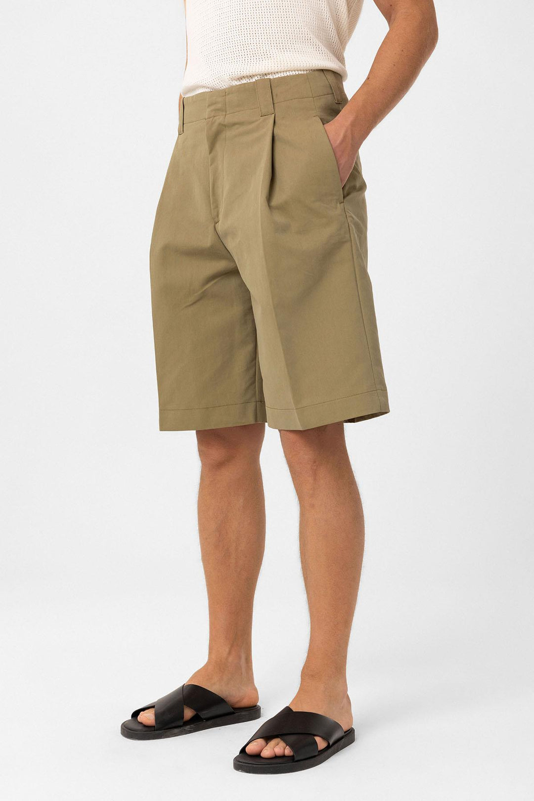ANT Antioch High-Waisted Belted Relaxed Bermuda Men's Shorts - Moline