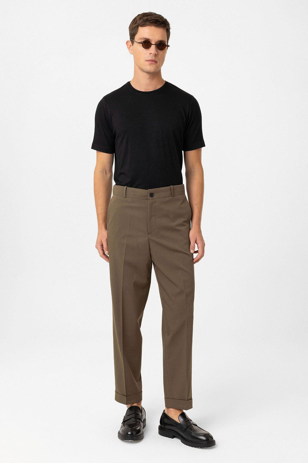 ANT Antioch Haki Yüksek Bel Straight Fit Erkek Pantolon - Târgu Jiu