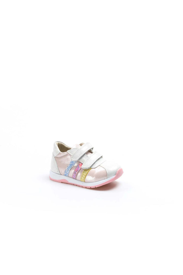 FST Genuine Leather Baby Casual Shoes 006BA800 Silver Pink - San Jacinto