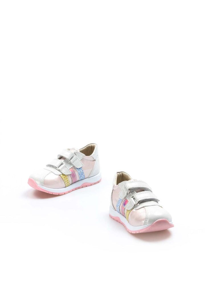 FST Genuine Leather Baby Casual Shoes 006BA800 Silver Pink - San Jacinto