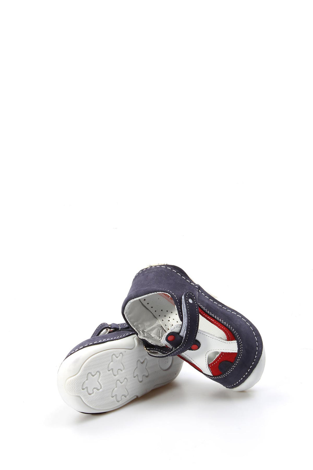 حذاء FST كاجوال للأطفال من الجلد الطبيعي 891BA503 Tommy Navy Blue - Axochiapan