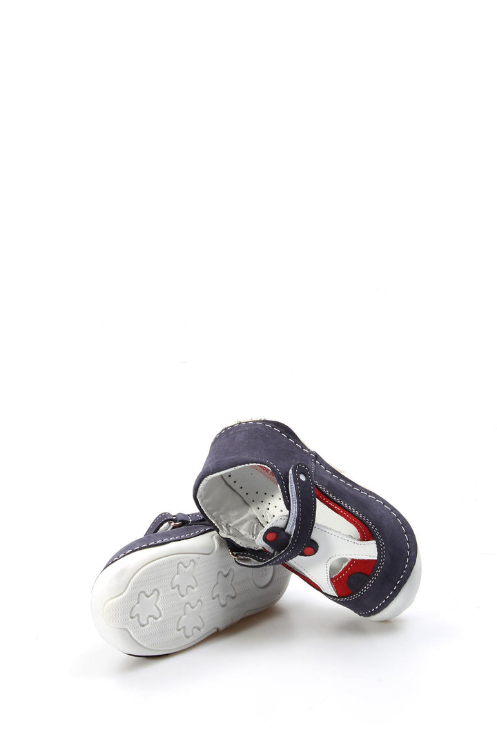 حذاء FST كاجوال للأطفال من الجلد الطبيعي 891BA503 Tommy Navy Blue - Axochiapan