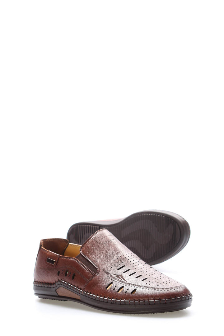 FST Genuine Leather Men's Casual Shoes 126MA410 Brown - Lancaster