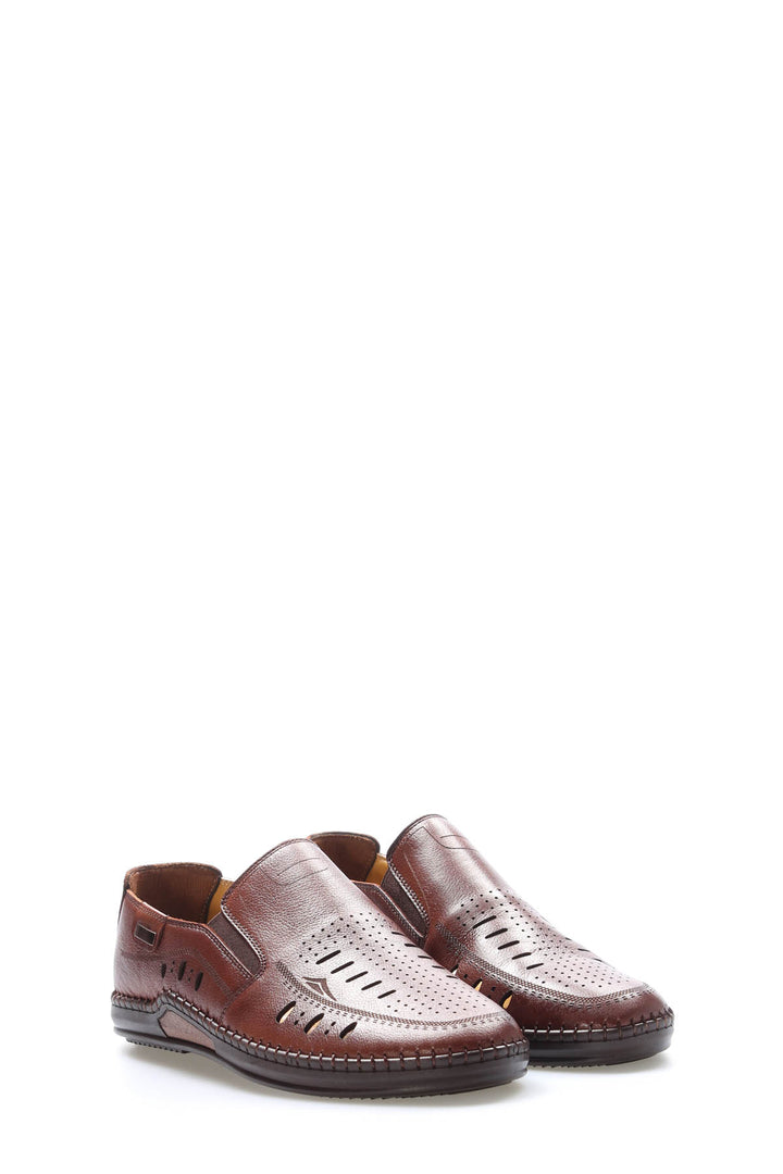 FST Genuine Leather Men's Casual Shoes 126MA410 Brown - Lancaster