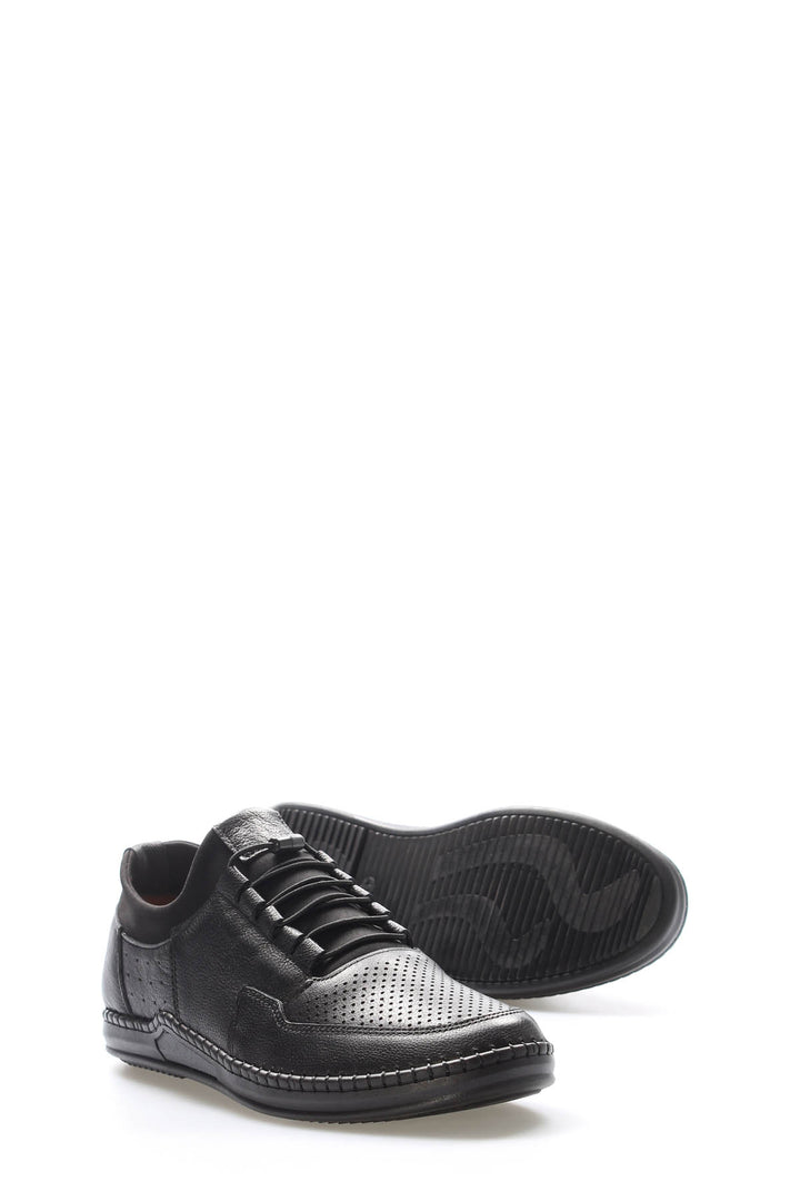 FST Genuine Leather Men's Casual Shoes 126MA420 Black - Enid