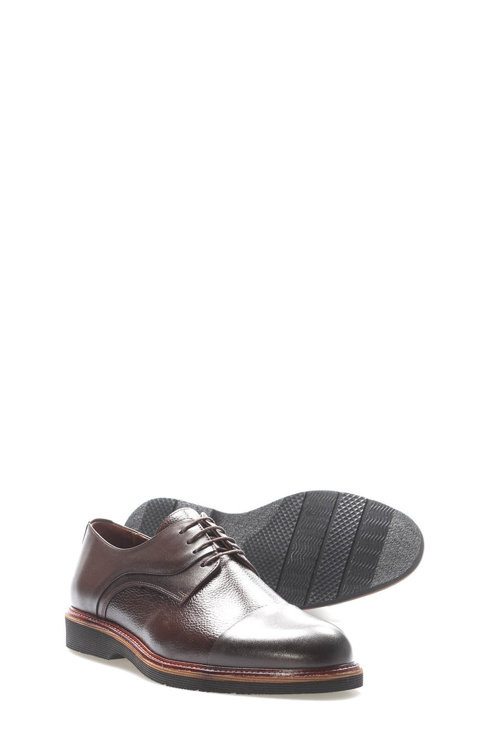 FST Genuine Leather Men's Casual Shoes 126MA975 Brown - Krasnyi Luch