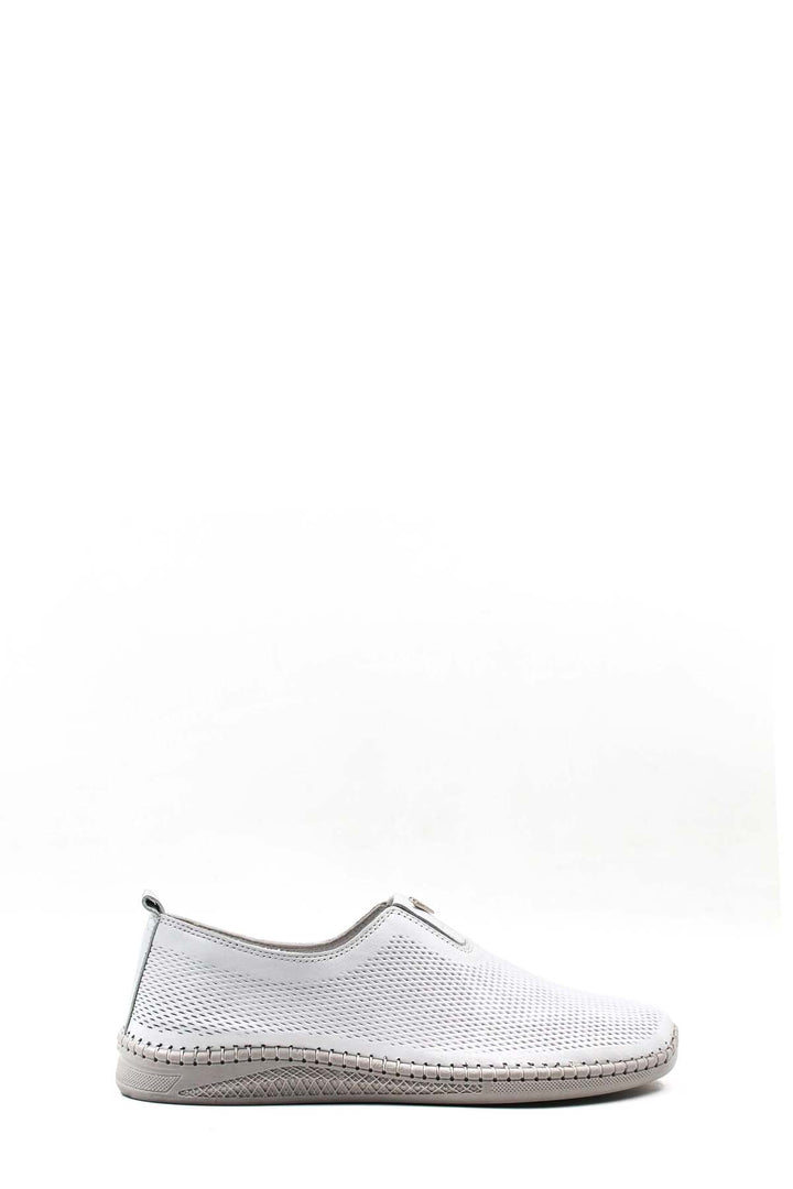FST Genuine Leather Men's Casual Shoes 127MA614-B White - Sankt Pölten