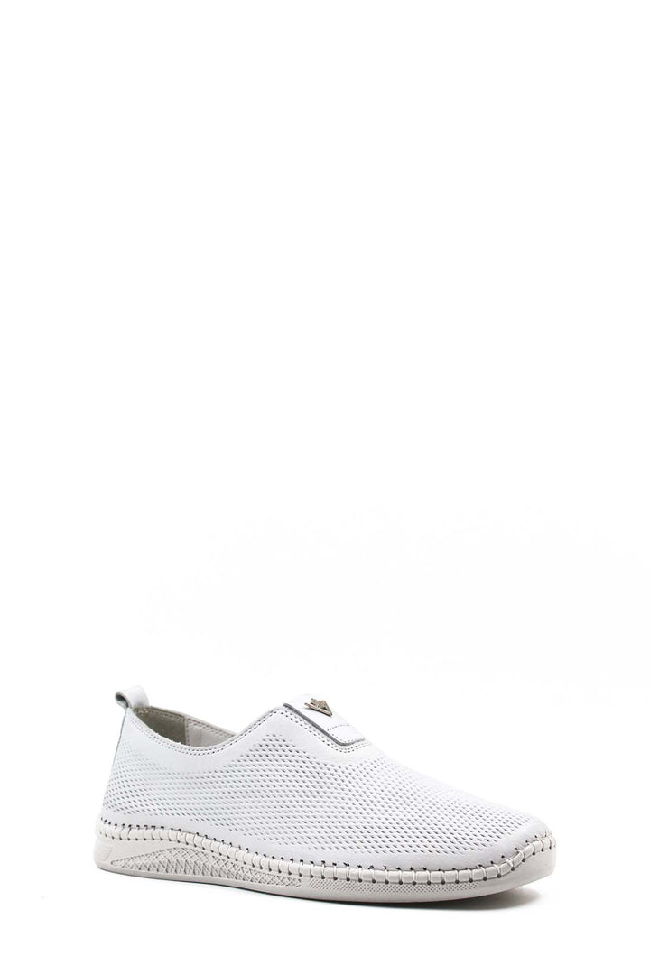 FST Genuine Leather Men's Casual Shoes 127MA614-B White - Sankt Pölten