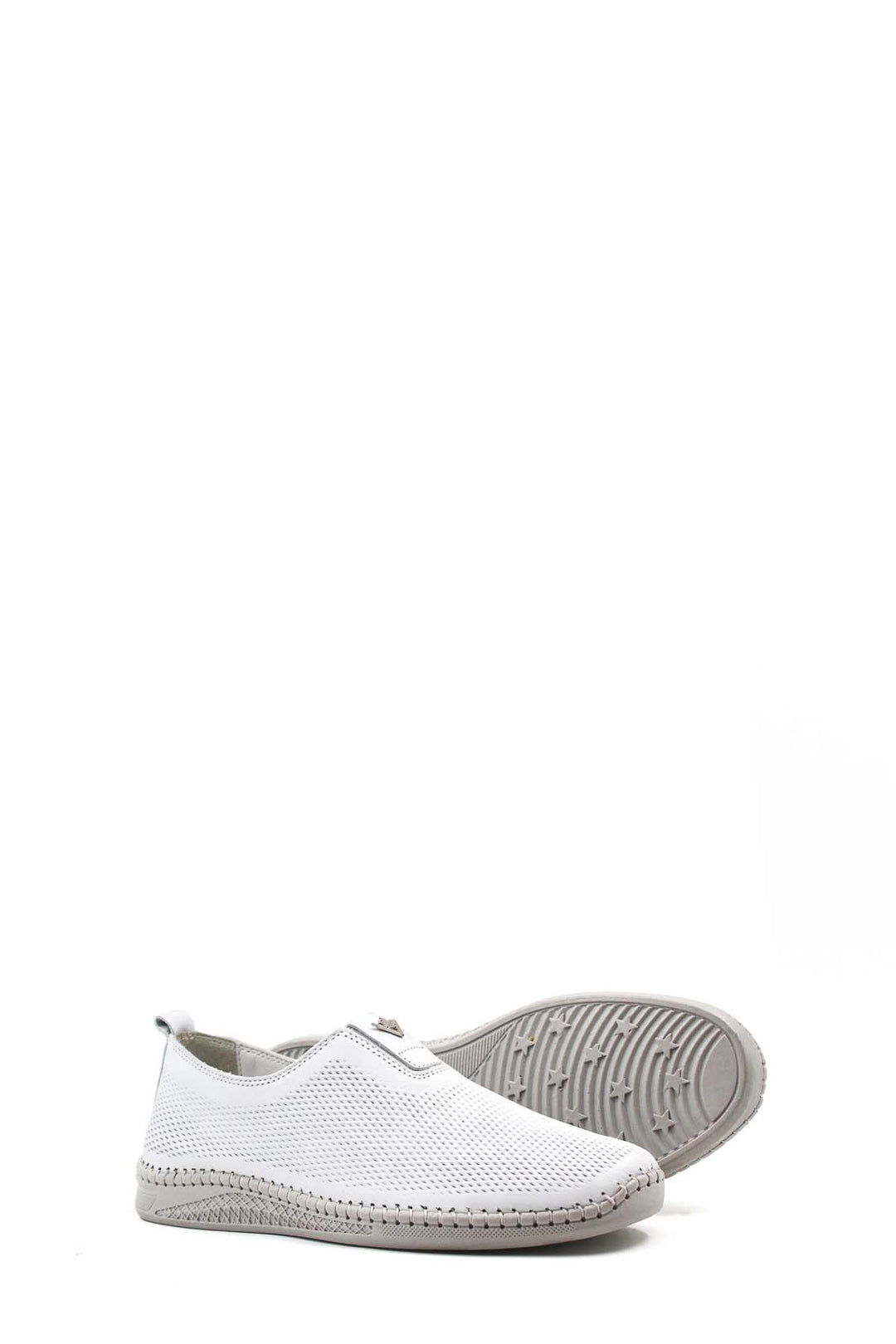 FST Genuine Leather Men's Casual Shoes 127MA614-B White - Sankt Pölten