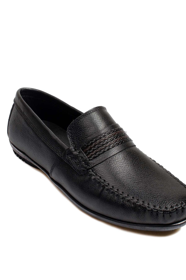 FST Genuine Leather Men's Casual Shoes 585MA204 Black - Reggio di Calabria