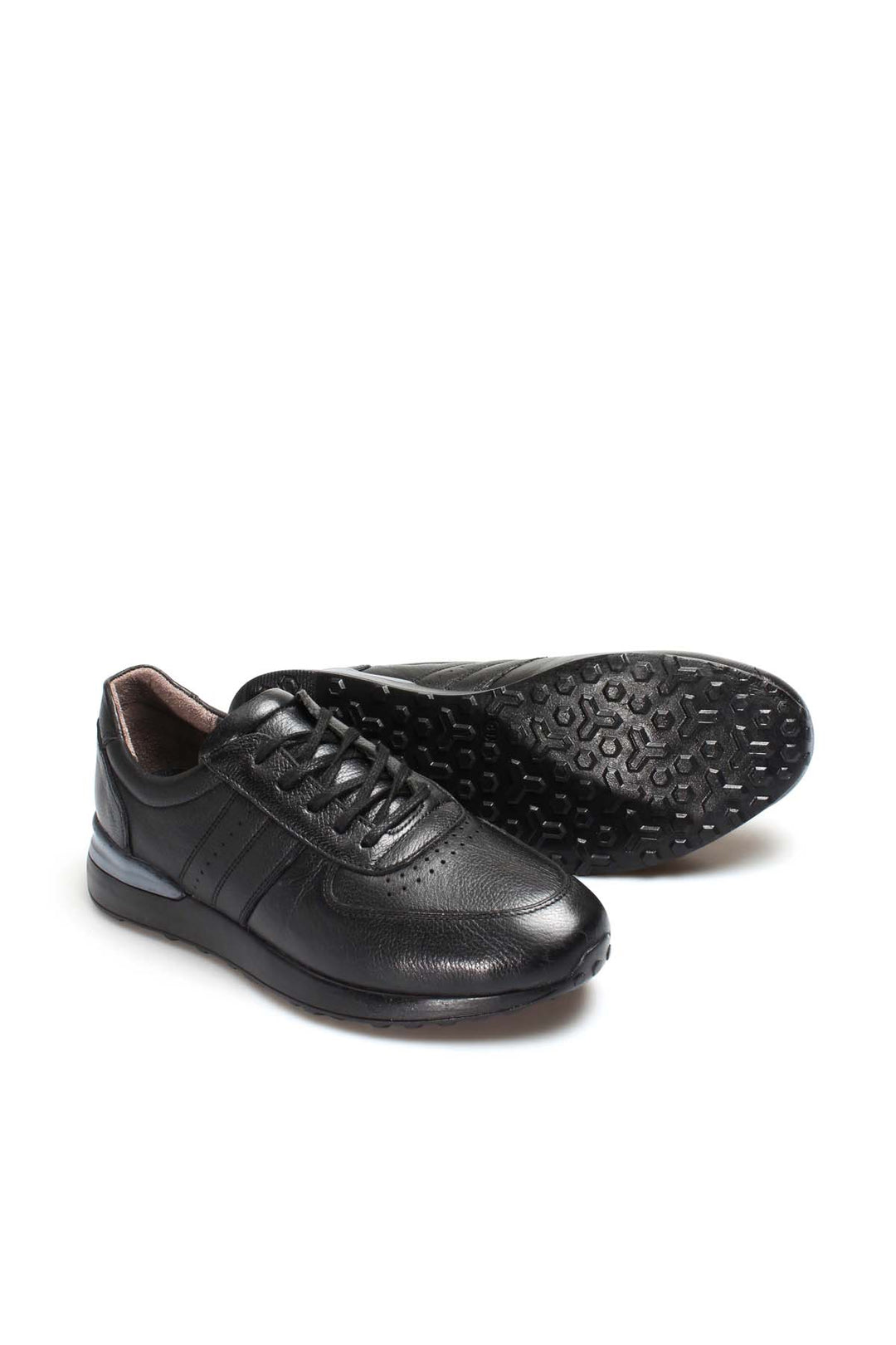 FST Genuine Leather Men's Casual Shoes 585MA707 Black - Montauban