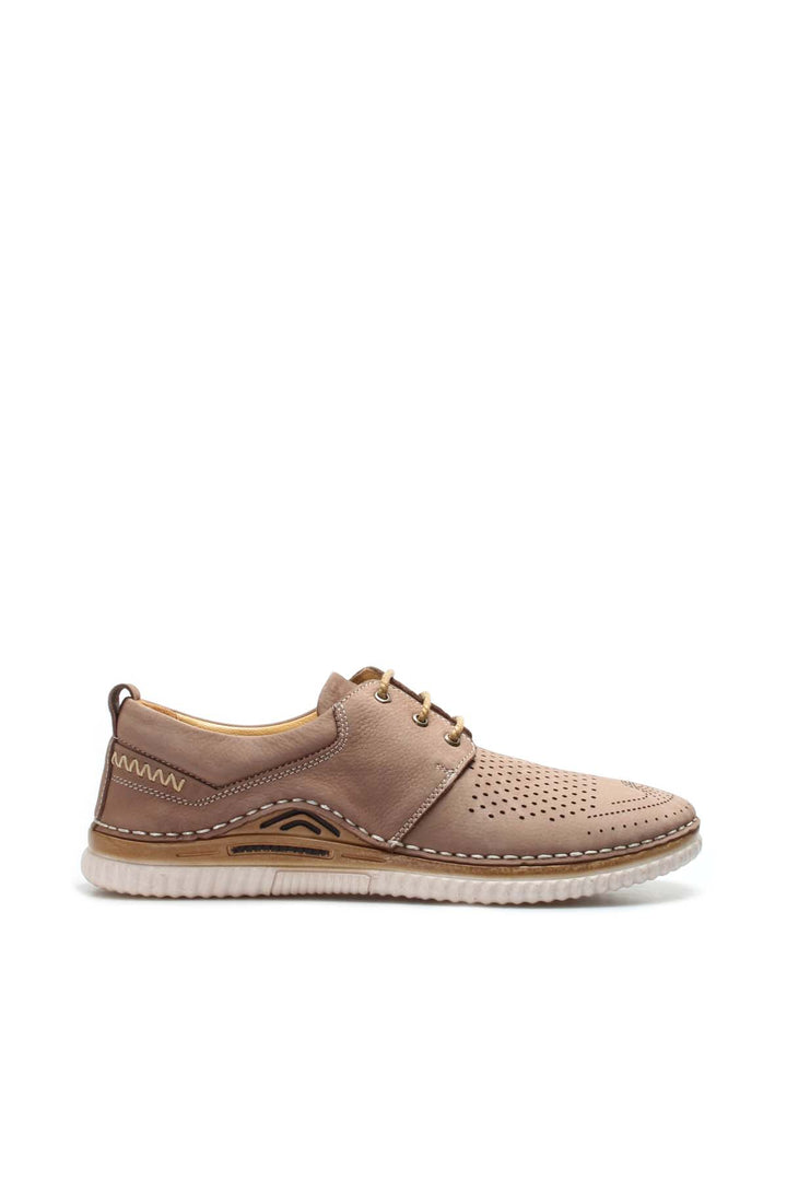 FST Genuine Leather Men's Casual Shoes 662MA46 Beige Nubuck - Jocotepec