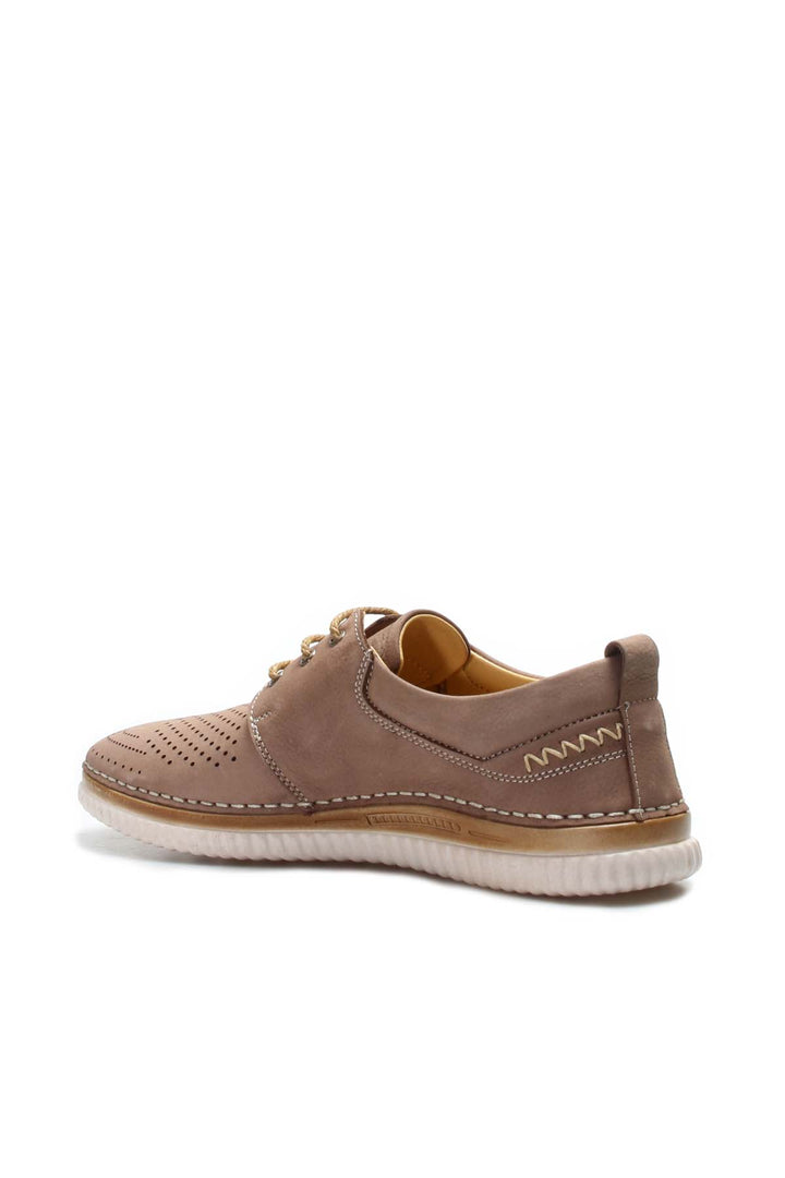 FST Genuine Leather Men's Casual Shoes 662MA46 Beige Nubuck - Jocotepec