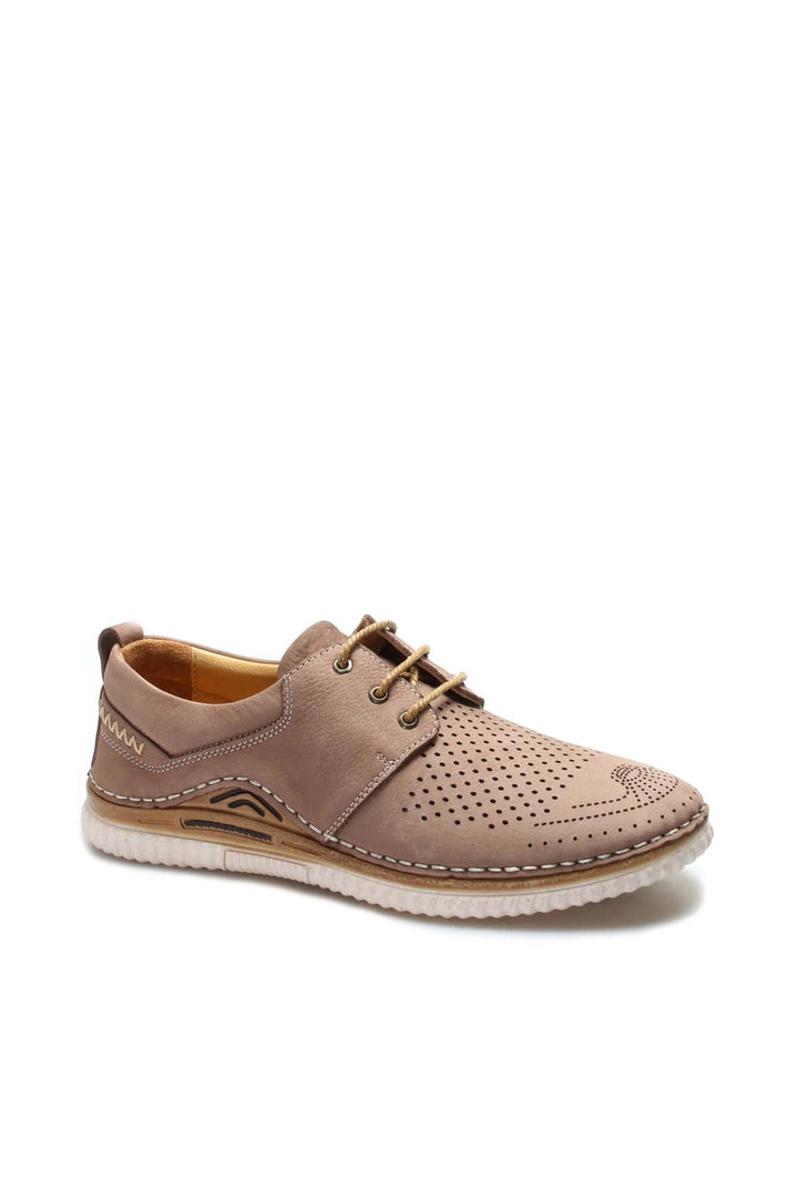 FST Genuine Leather Men's Casual Shoes 662MA46 Beige Nubuck - Jocotepec