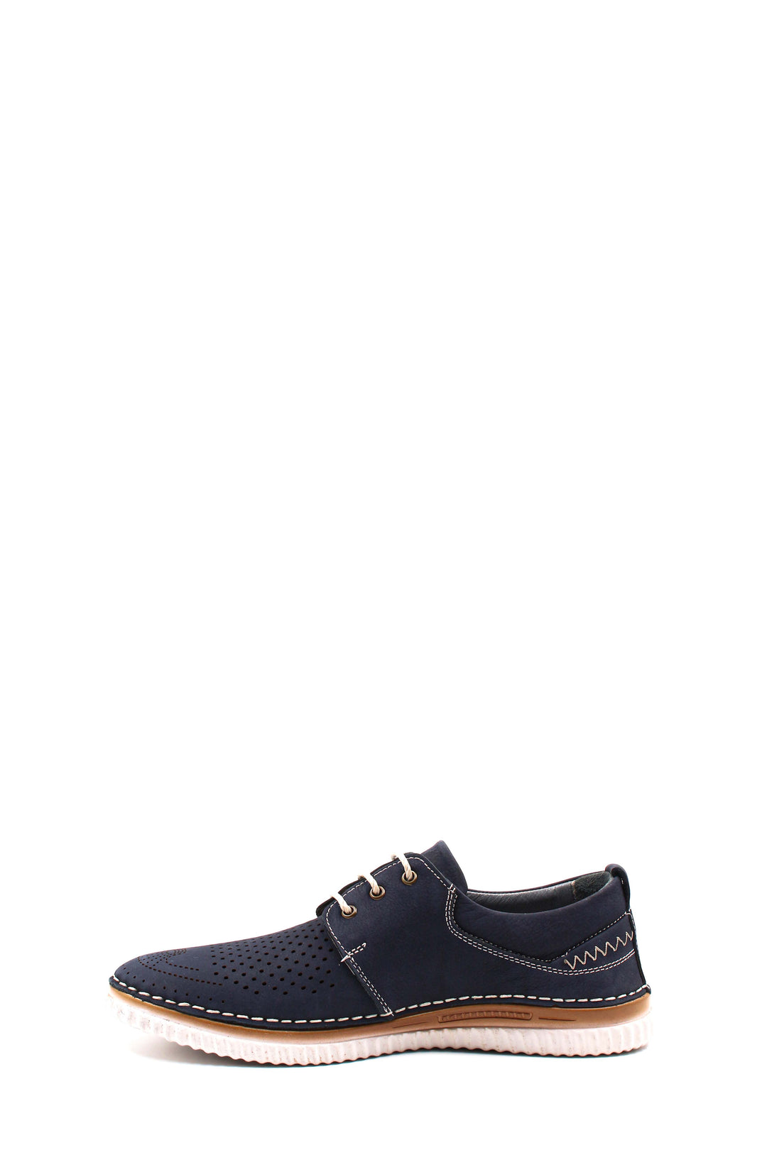 حذاء FST جلد طبيعي للرجال كاجوال 662MA46 Nubuck كحلي - ماسا