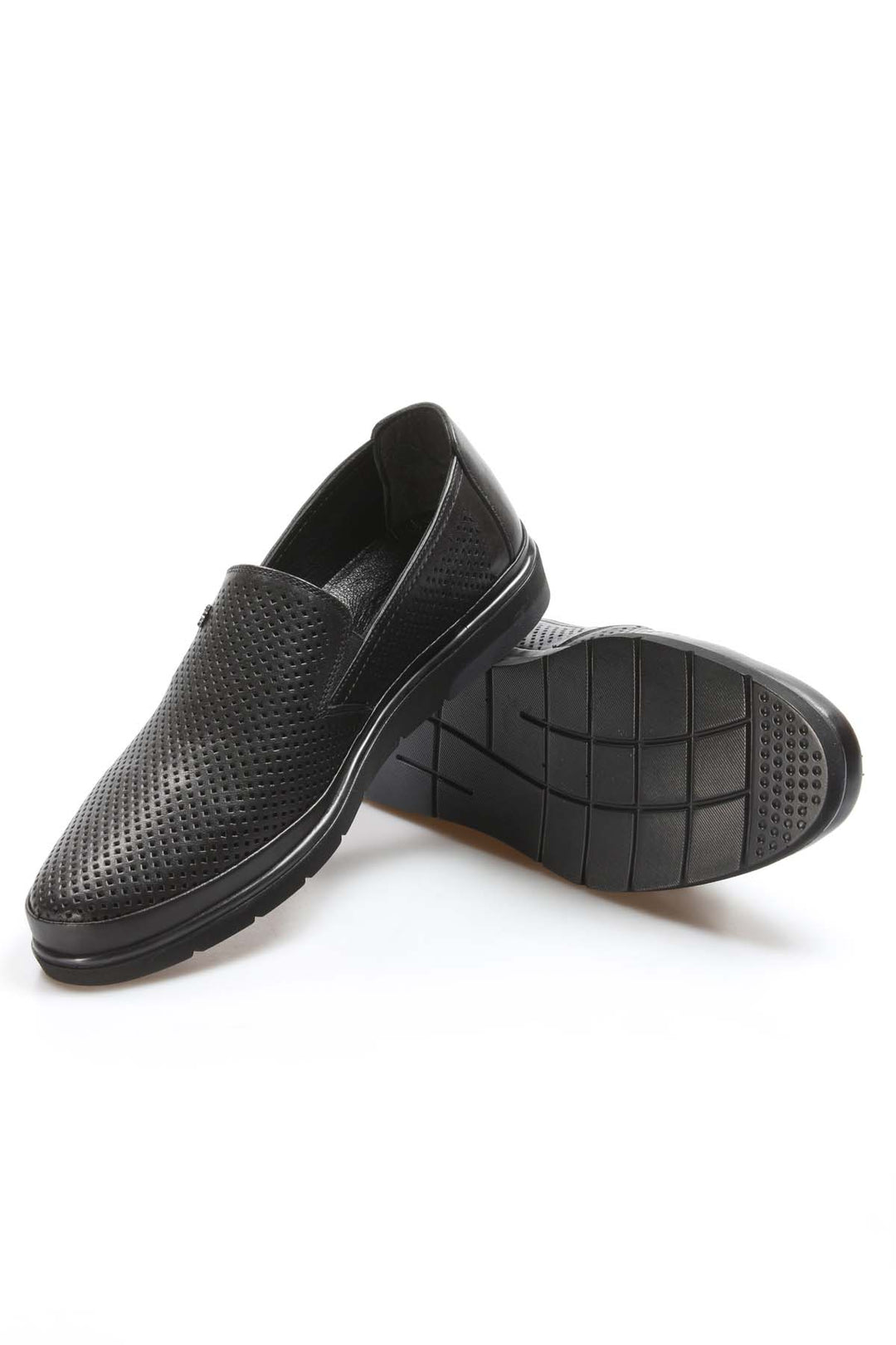 FST Genuine Leather Men's Casual Shoes 711MA151-2291 Black - Toowoomba