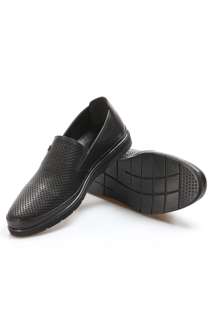 FST Genuine Leather Men's Casual Shoes 711MA151-2291 Black - Toowoomba