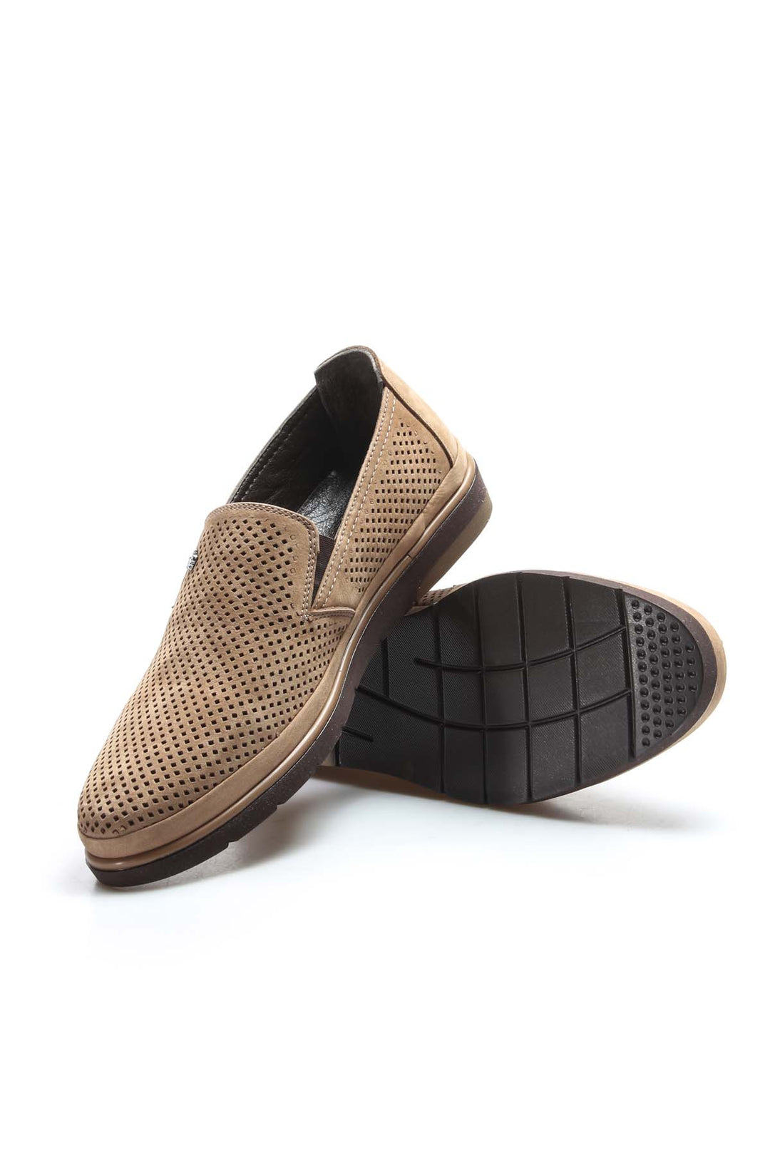 FST Genuine Leather Men's Casual Shoes 711MA151-2291 Beige Nubuck - Arlington