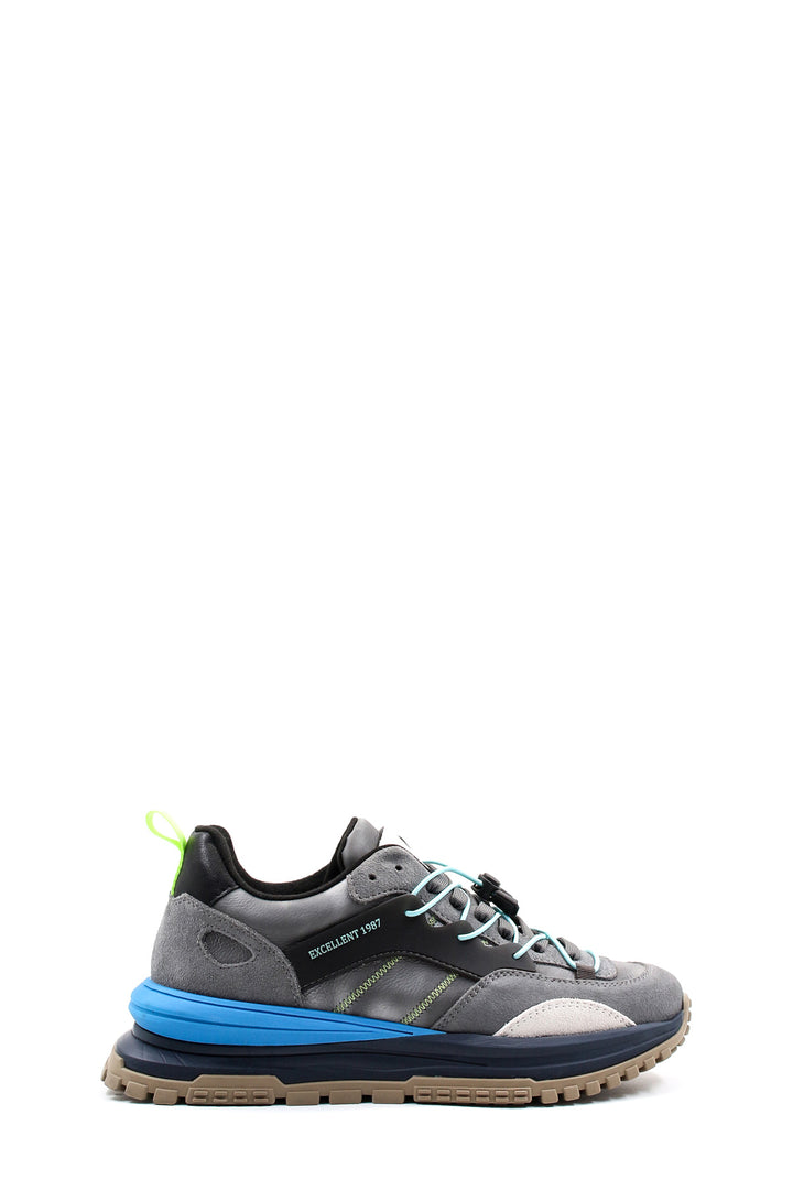 FST حذاء كاجوال جلد طبيعي للرجال 717MA18270 M DENIM BLUE - Zevenaar