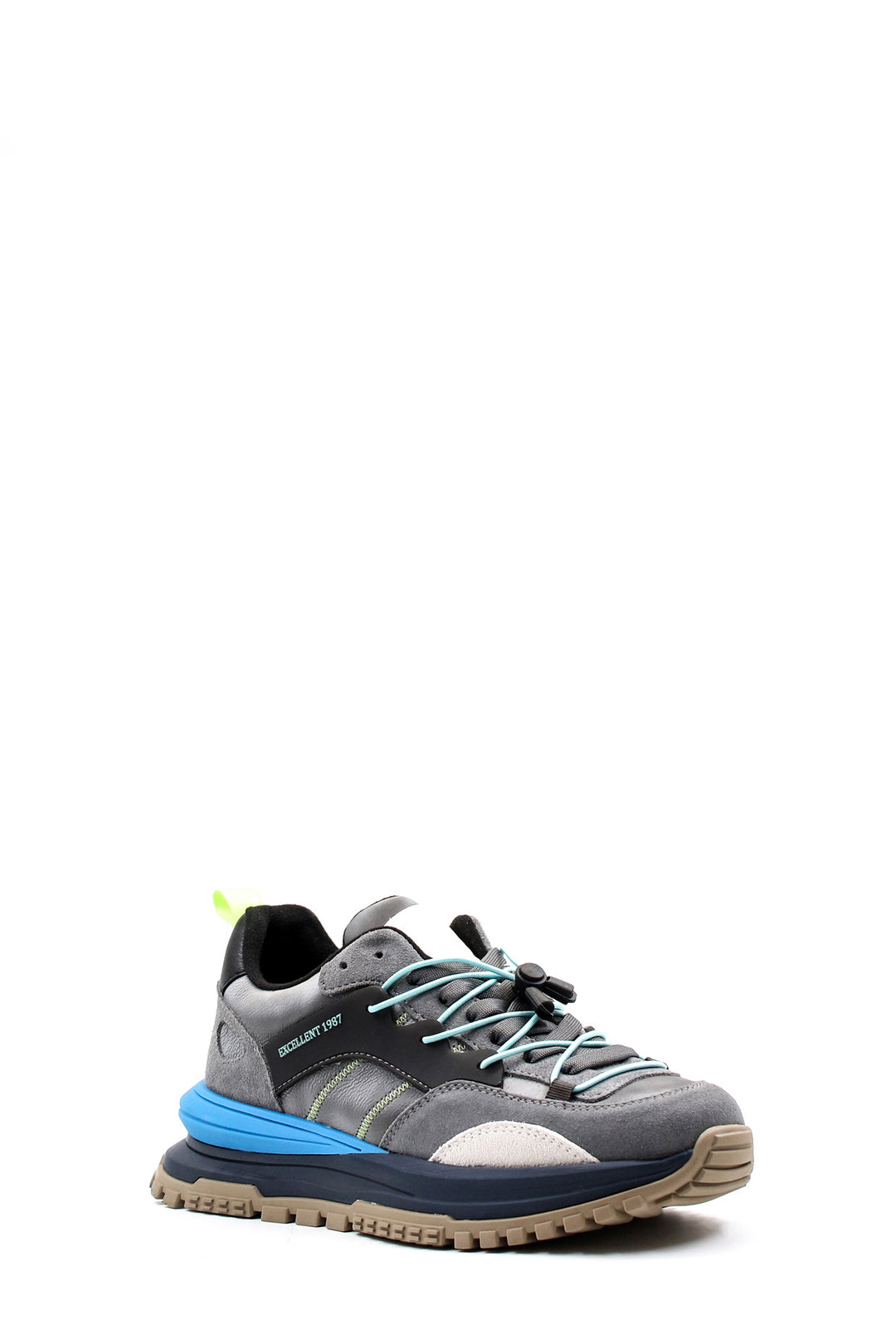 FST حذاء كاجوال جلد طبيعي للرجال 717MA18270 M DENIM BLUE - Zevenaar