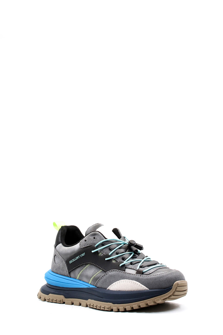 FST حذاء كاجوال جلد طبيعي للرجال 717MA18270 M DENIM BLUE - Zevenaar