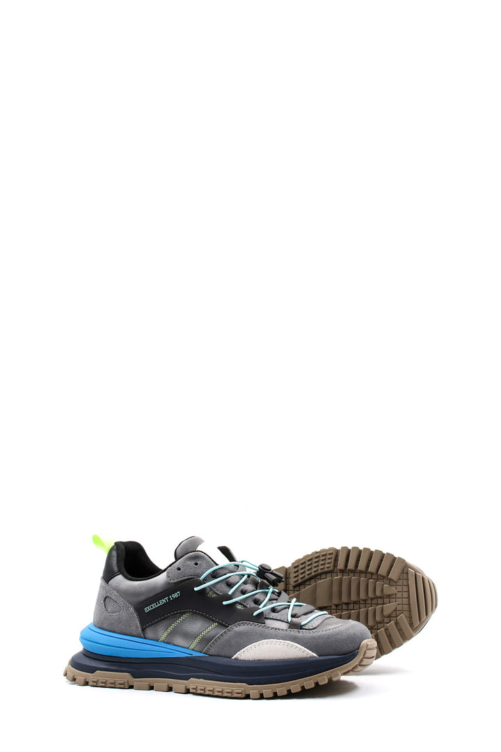 FST حذاء كاجوال جلد طبيعي للرجال 717MA18270 M DENIM BLUE - Zevenaar
