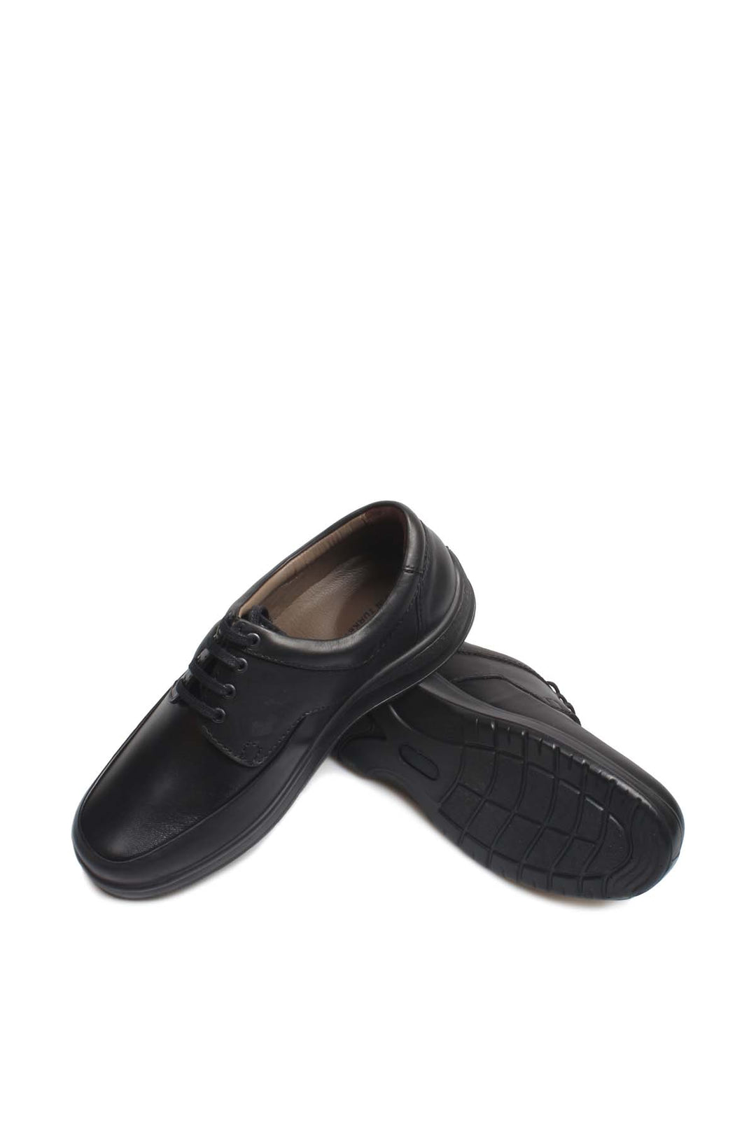FST Genuine Leather Men's Casual Shoes 833MA15083 Black Stretch - Glenview