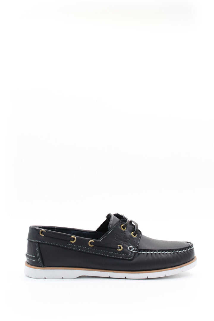 FST Genuine Leather Men's Casual Shoes 858XATIMBIR Navy Blue - Grand Island