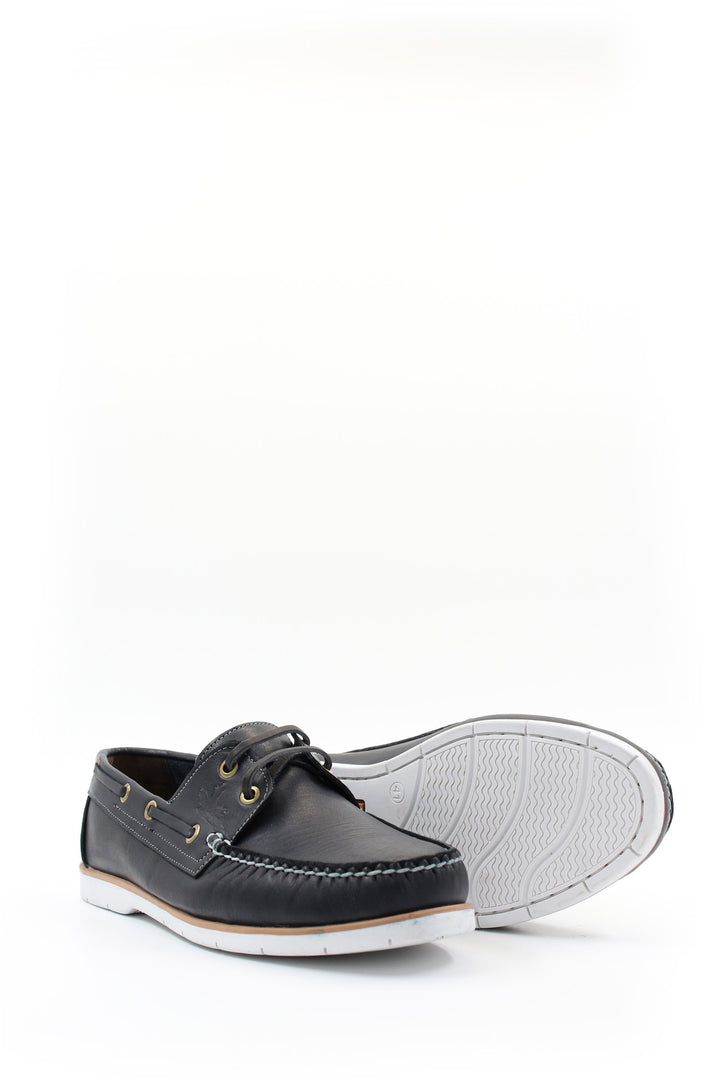 FST Genuine Leather Men's Casual Shoes 858XATIMBIR Navy Blue - Grand Island