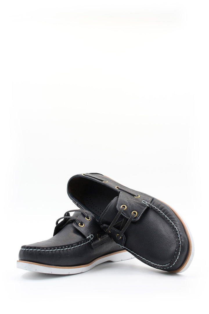 FST Genuine Leather Men's Casual Shoes 858XATIMBIR Navy Blue - Grand Island