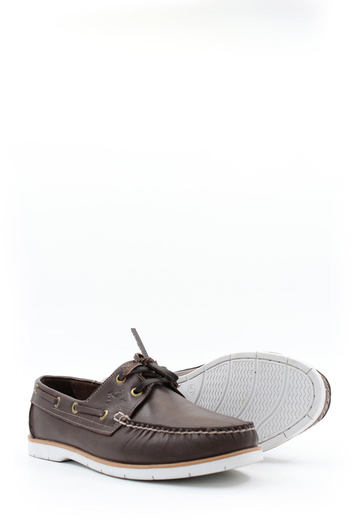 FST Genuine Leather Men's Casual Shoes 858XATIMBIR Brown - Kalamáta
