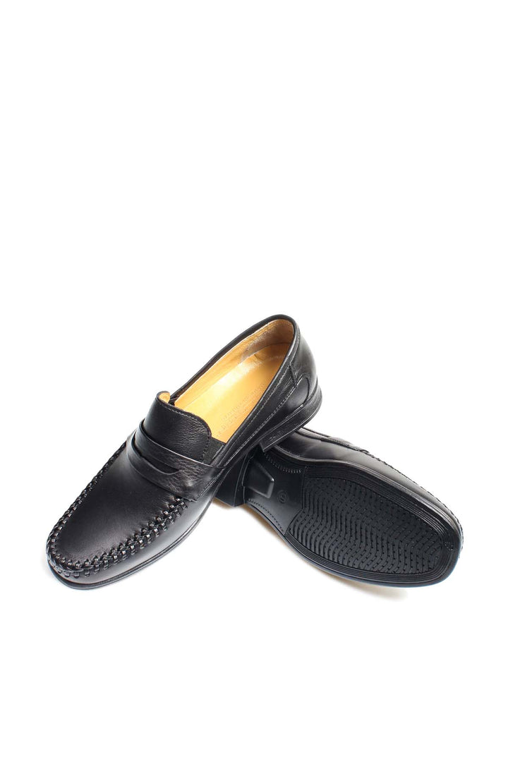 FST Genuine Leather Men's Casual Shoes 950MA091T Black - Krasnodon