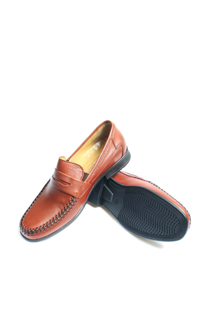 FST Genuine Leather Men's Casual Shoes 950MA091T Brown - Sciacca