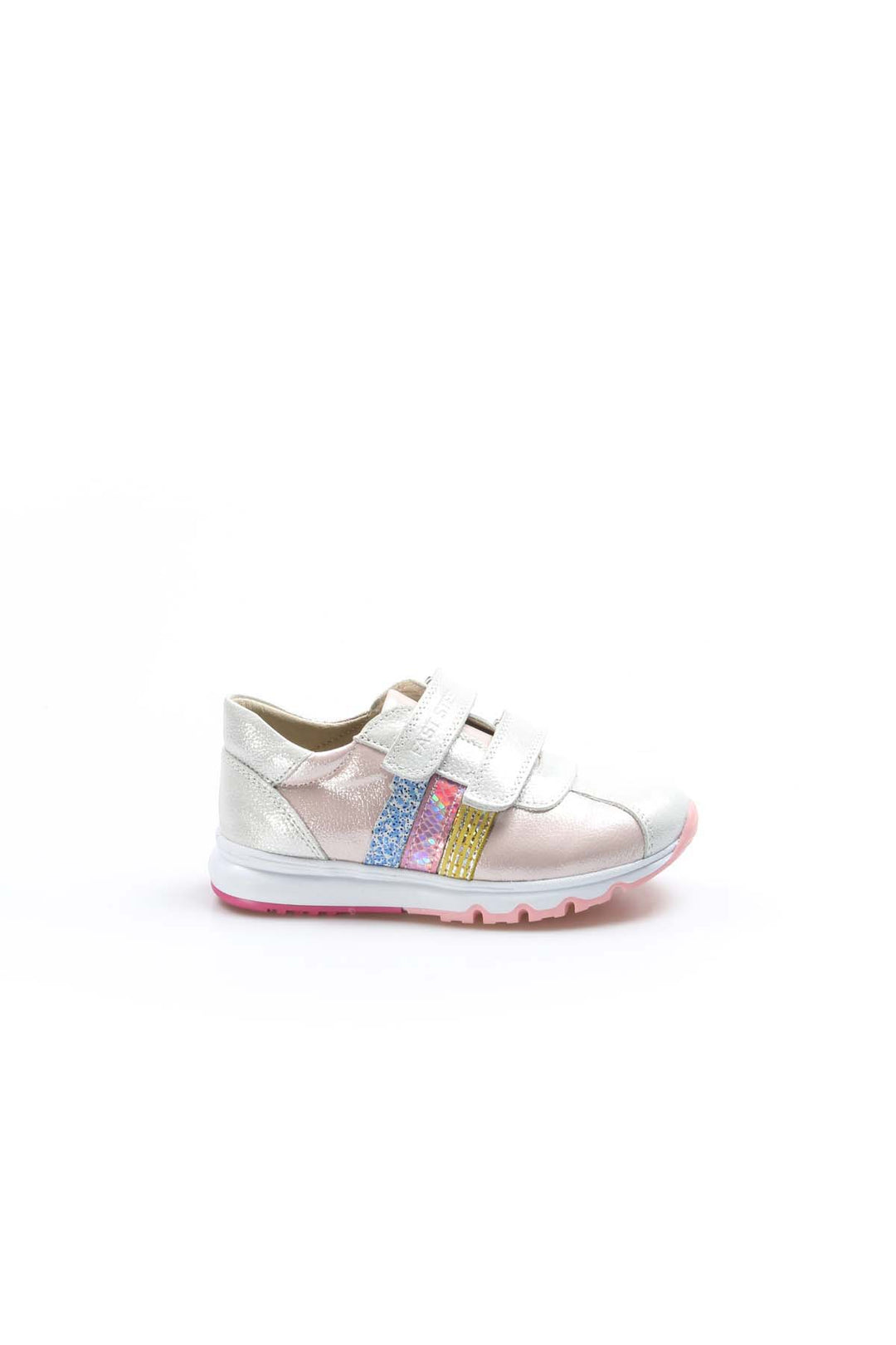 FST Genuine Leather Boys Casual Shoes 006PA800 Silver Pink - Rowlett