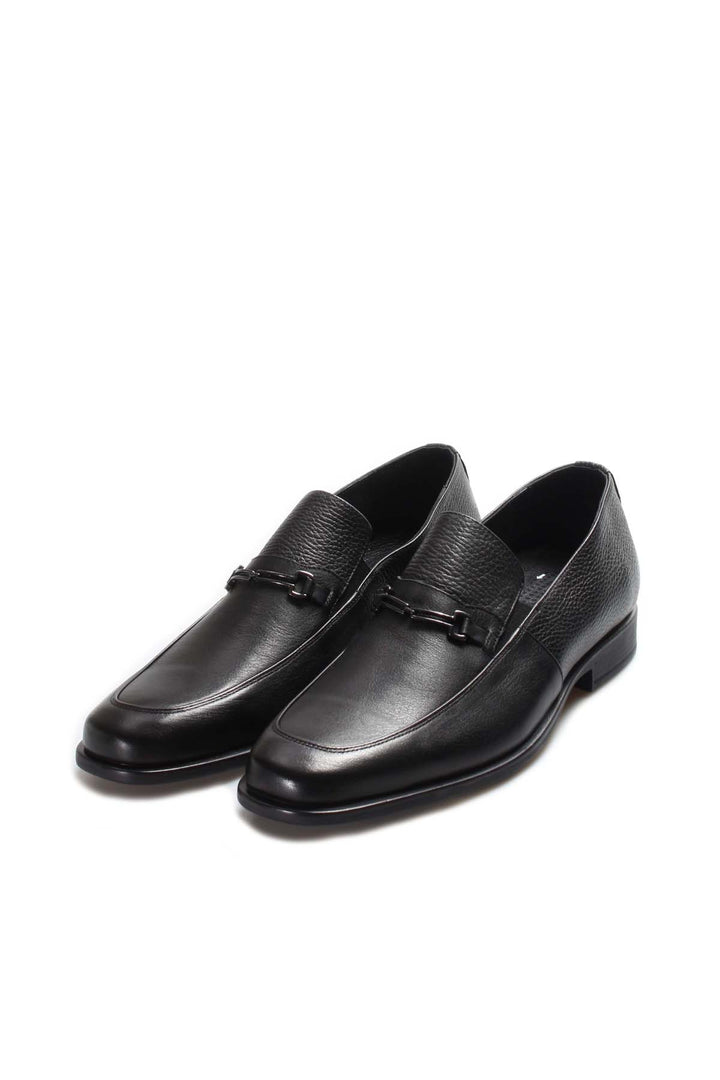 FST Genuine Leather Men's Classic Shoes 517MA1004 Black - Plainfield