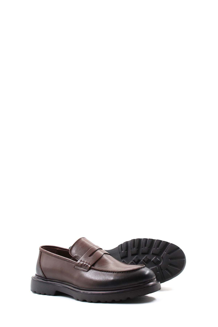 FST Genuine Leather Men's Classic Shoes 741MA506E30 Brown - Leicester