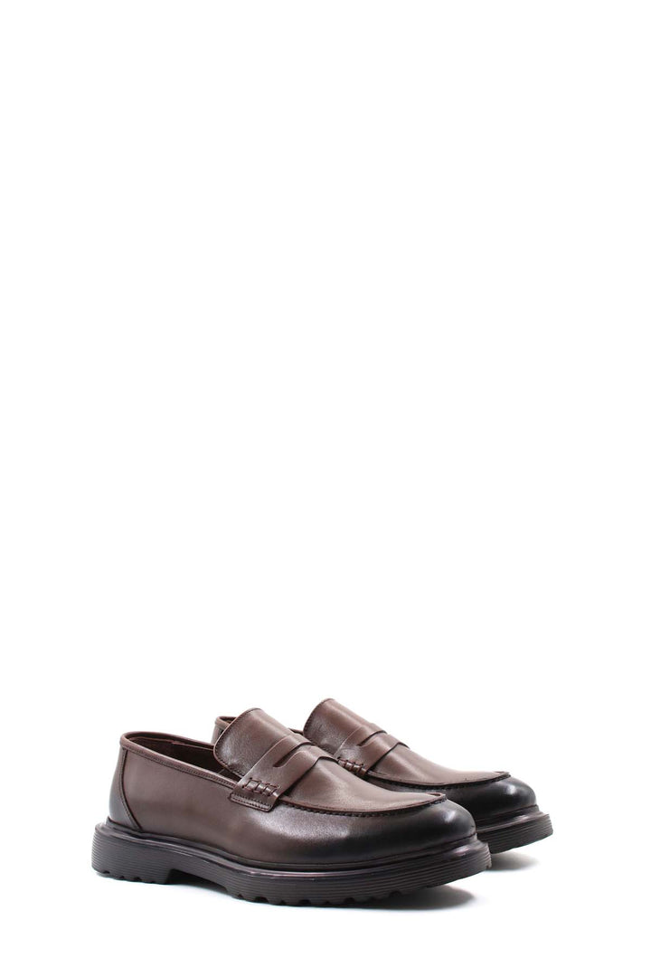 FST Genuine Leather Men's Classic Shoes 741MA506E30 Brown - Leicester