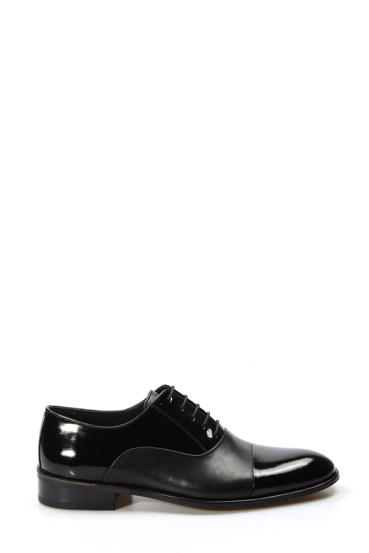 FST Genuine Leather Men's Classic Shoe 867MA075JUR Black Patent - Deventer