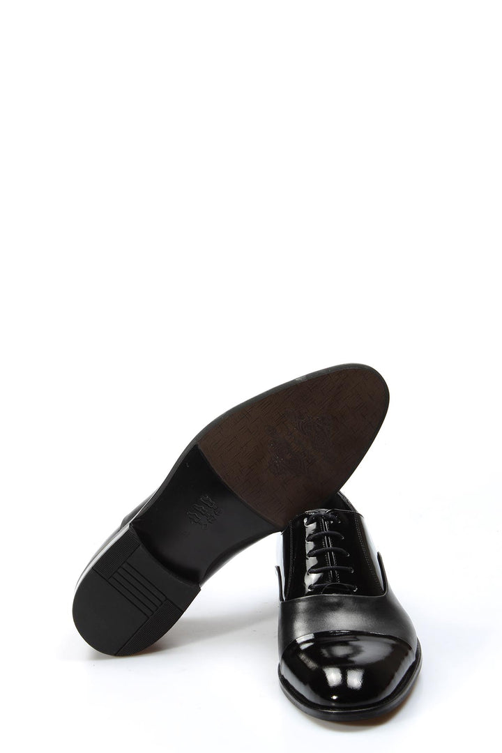 FST Genuine Leather Men's Classic Shoe 867MA075JUR Black Patent - Deventer