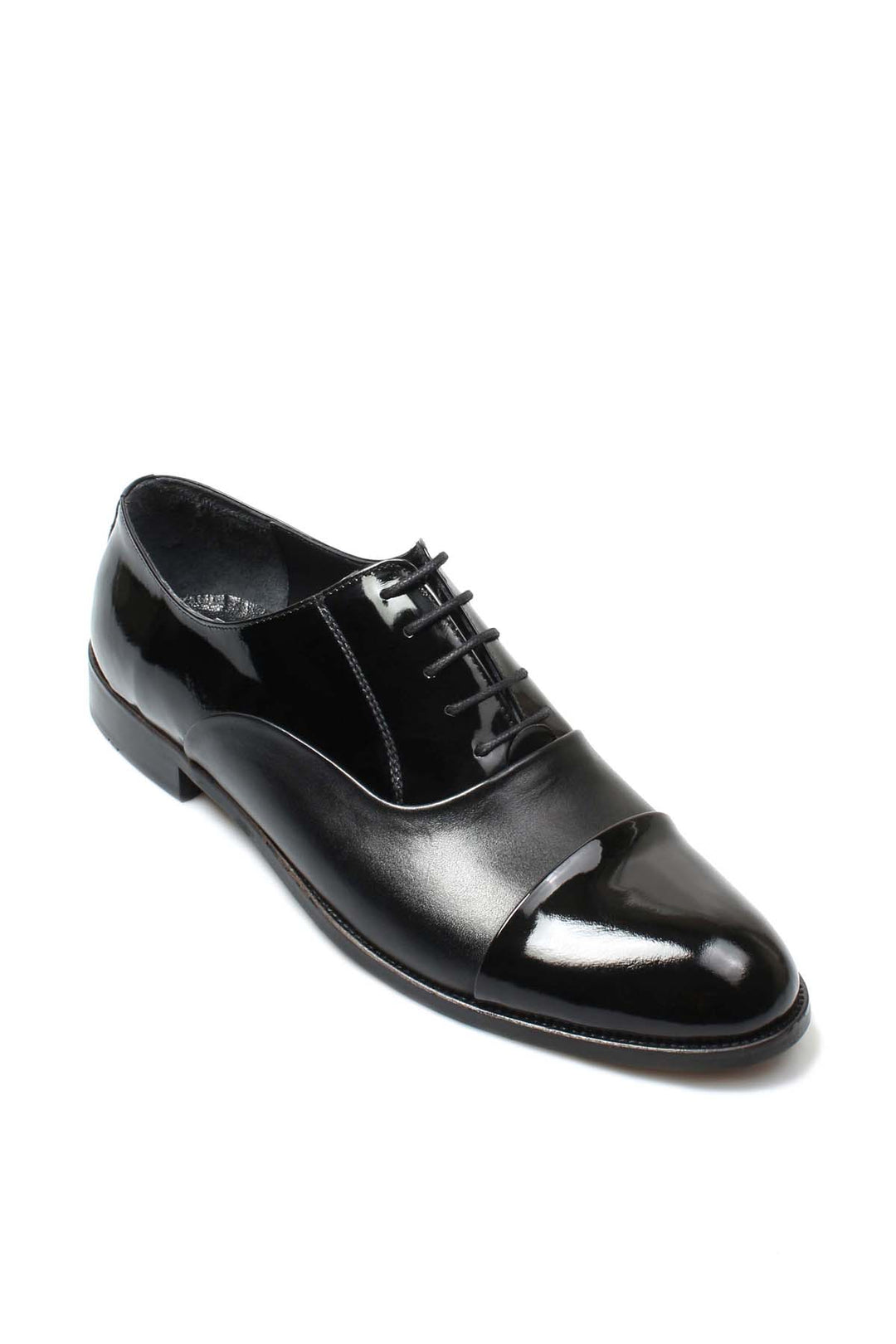 FST Genuine Leather Men's Classic Shoe 867MBA075JUR Black Patent - Huesca